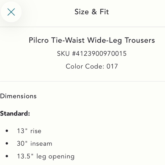 Pilcro Cream Wide-Leg Pants - Picture 6 of 7